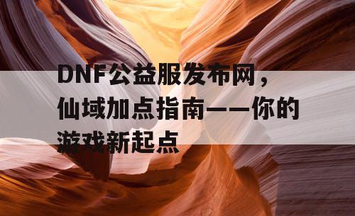 DNF公益服发布网，仙域加点指南——你的游戏新起点