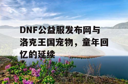 DNF公益服发布网与洛克王国宠物，童年回忆的延续