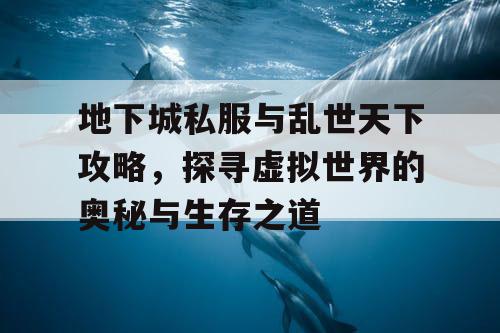 地下城私服与乱世天下攻略，探寻虚拟世界的奥秘与生存之道